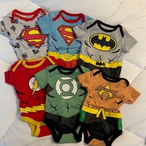 Set of 6 onsies. 0-3 months. Baby boy